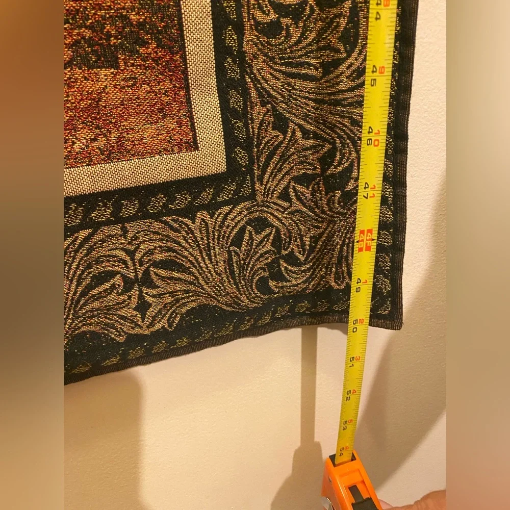 Tapestry Girl defending herself against love. 100% Cotton. 36”Wx50”L